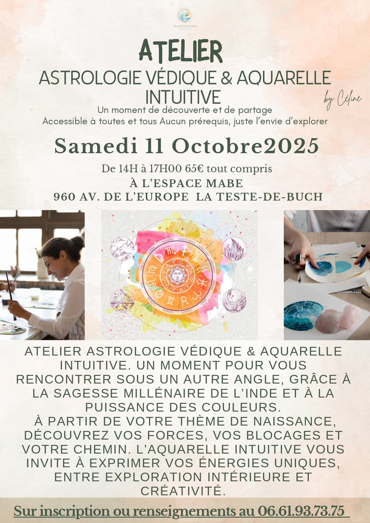 Atelier astrologie védique et aquarelle intuitive